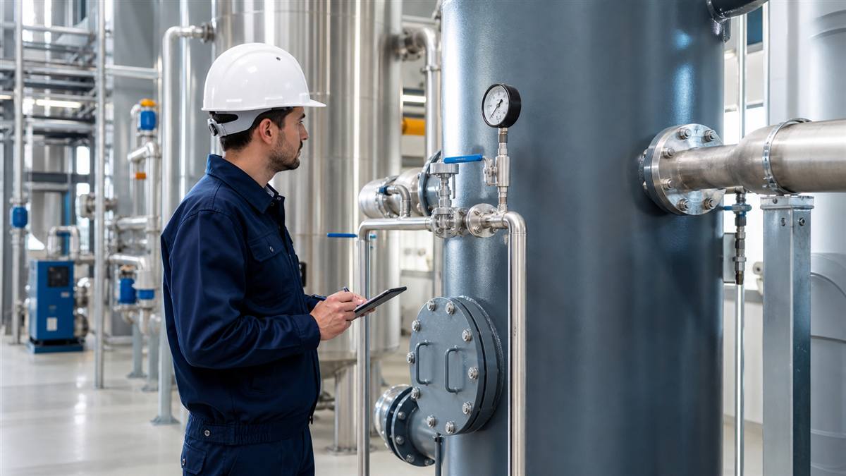 Basınçlı hava tankı ve tesisat periyodik kontrol denetimi